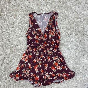 Floral romper, size medium